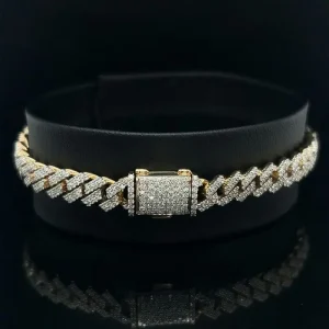 Iced Out 7.5mm Cuban Bracelet