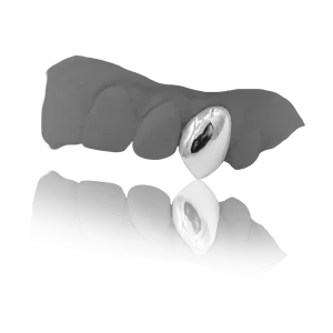 Solid 925 Silver Single Tooth